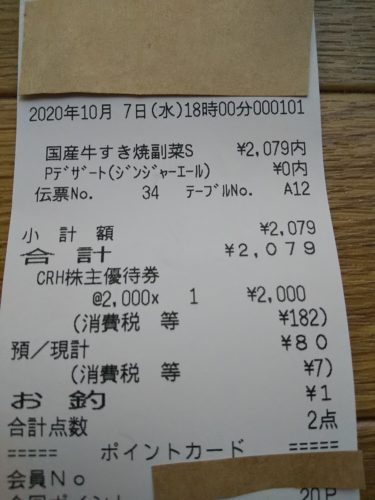GoToイートでポイ活　その1